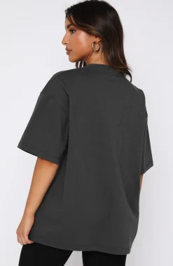 Shirts & Blouses | White Fox Boutique Leisure Series Oversized Tee Shadow grey