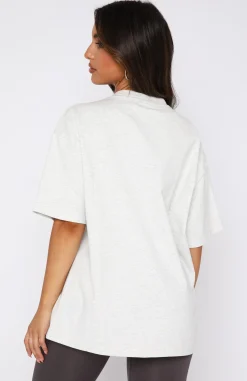 Shirts & Blouses | White Fox Boutique Leisure Series Oversized Tee Glacier grey