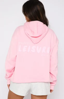Jackets & Blazers | White Fox Boutique Leisure Series Oversized Hoodie Posy pink
