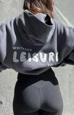 Jackets & Blazers | White Fox Boutique Leisure Series Oversized Hoodie Shadow grey