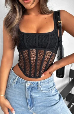 Shirts & Blouses | White Fox Boutique Let's Part Ways Bustier black