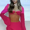 Shirts & Blouses | White Fox Boutique Level Up Long Sleeve Crop Lipstick pink