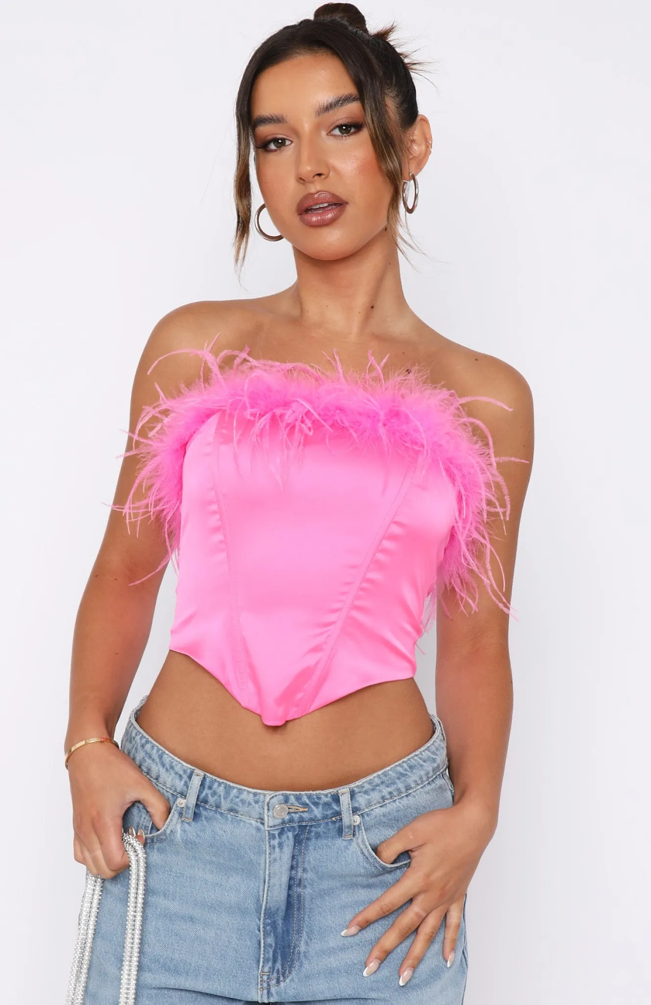 Shirts & Blouses | White Fox Boutique Levelled Up Bustier pink