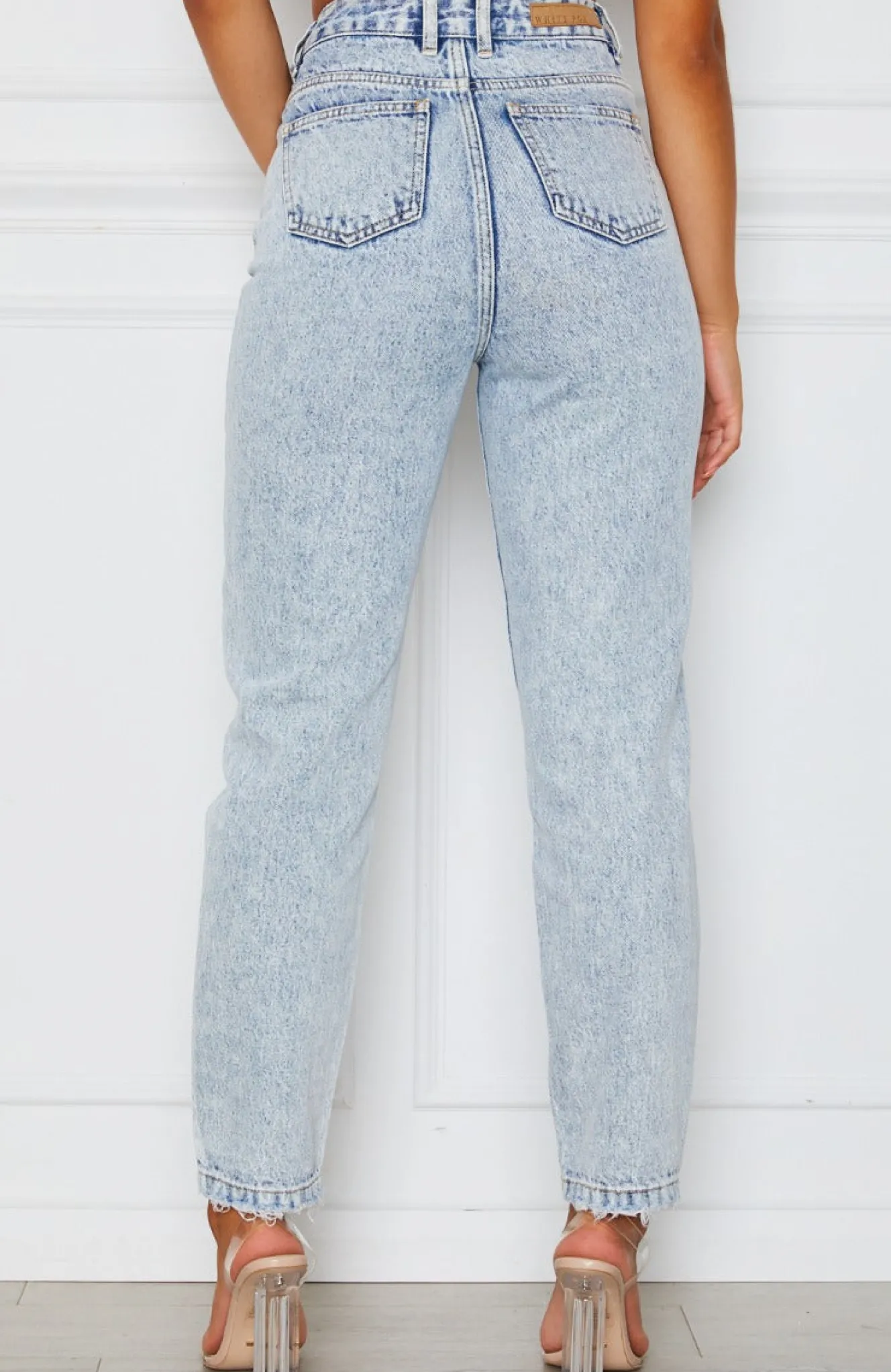 Denim | White Fox Boutique Like Duh! Boyfriend Jeans Washed Denim blue
