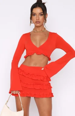 Shirts & Blouses | White Fox Boutique Like Other Girls Long Sleeve Top Chilli red