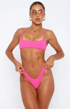 Bikini Tops | White Fox Boutique Living In Paradise Bikini Top Terry pink