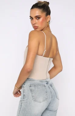 Shirts & Blouses | White Fox Boutique Living Large Bustier Beige nude