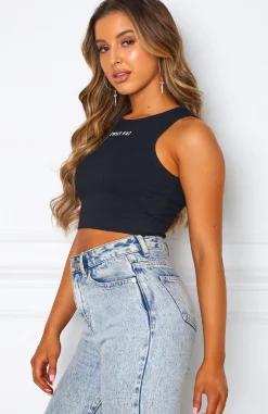 Shirts & Blouses | White Fox Boutique Look Both Ways Crop black