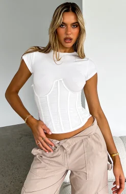 Shirts & Blouses | White Fox Boutique Looking Pretty Corset white