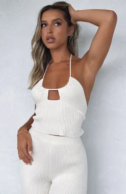 Shirts & Blouses | White Fox Boutique Lost In Love Knit Crop Cream white