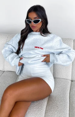 Jackets & Blazers | White Fox Boutique Love Club Oversized Sweater Marle grey