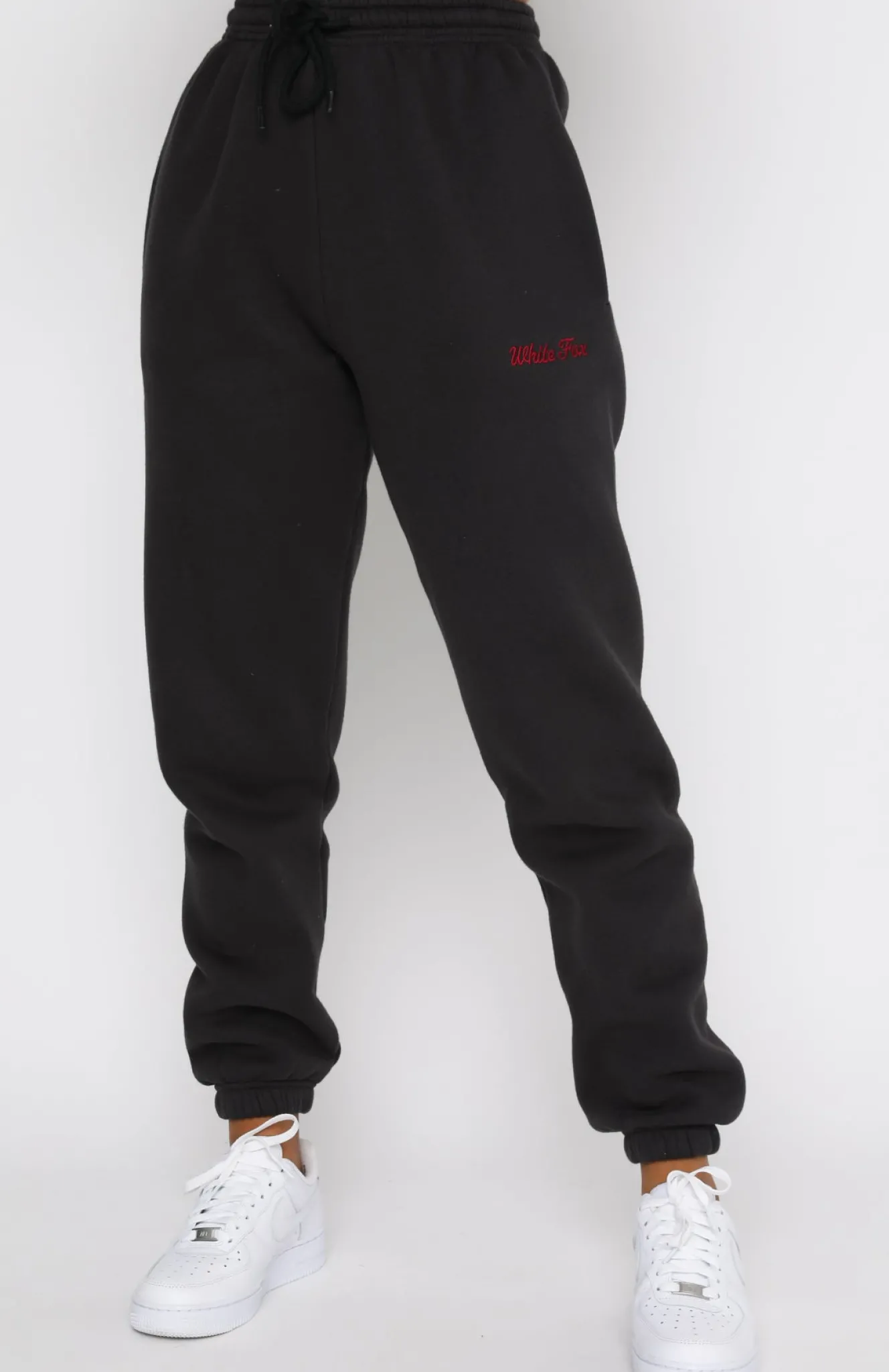 Sweatpants | White Fox Boutique Love Me Right Sweatpants Charcoal grey