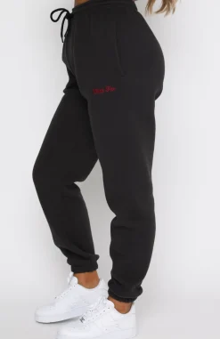 Sweatpants | White Fox Boutique Love Me Right Sweatpants Charcoal grey