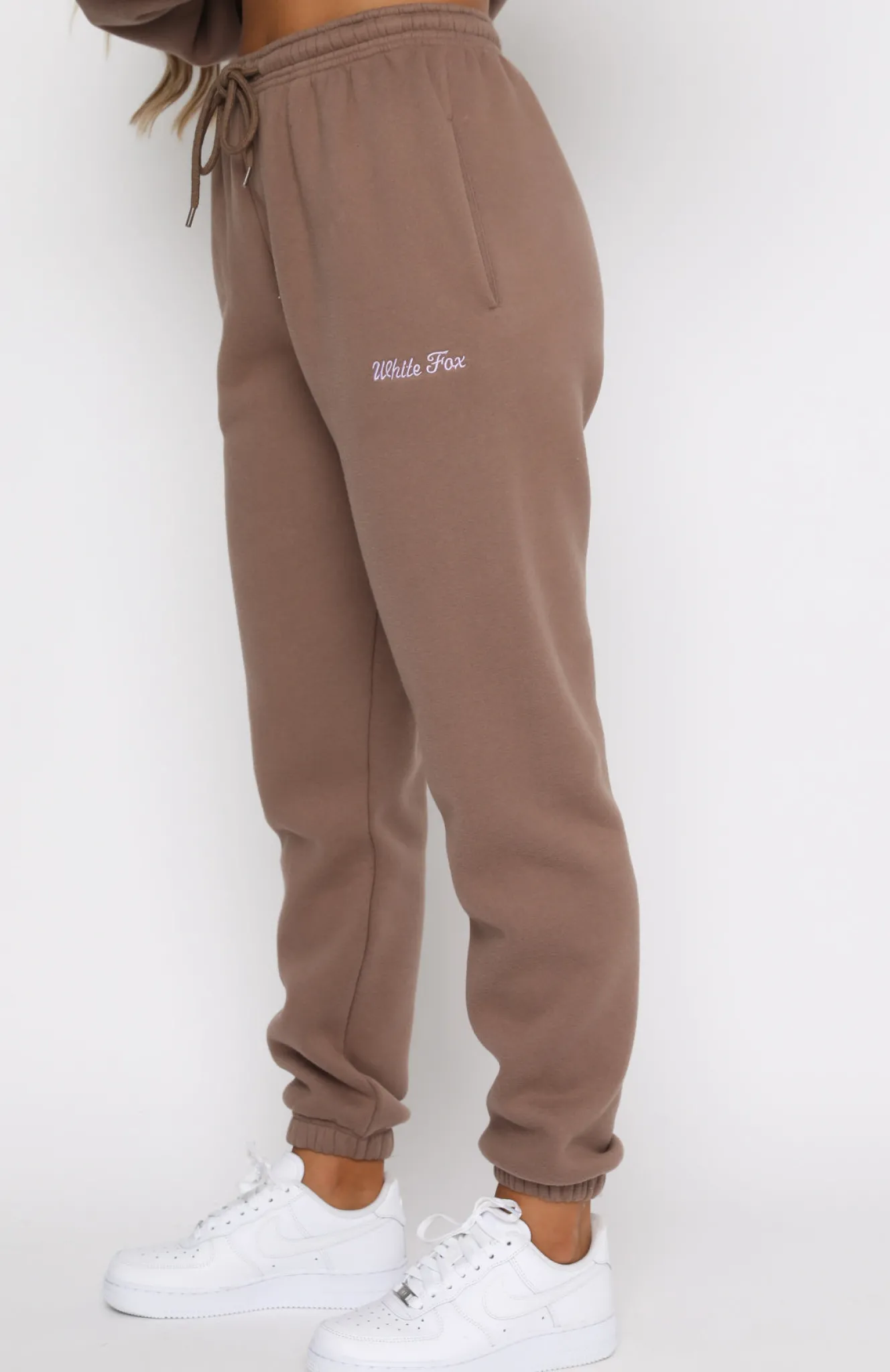 Sweatpants | White Fox Boutique Love Me Right Sweatpants Mocha brown