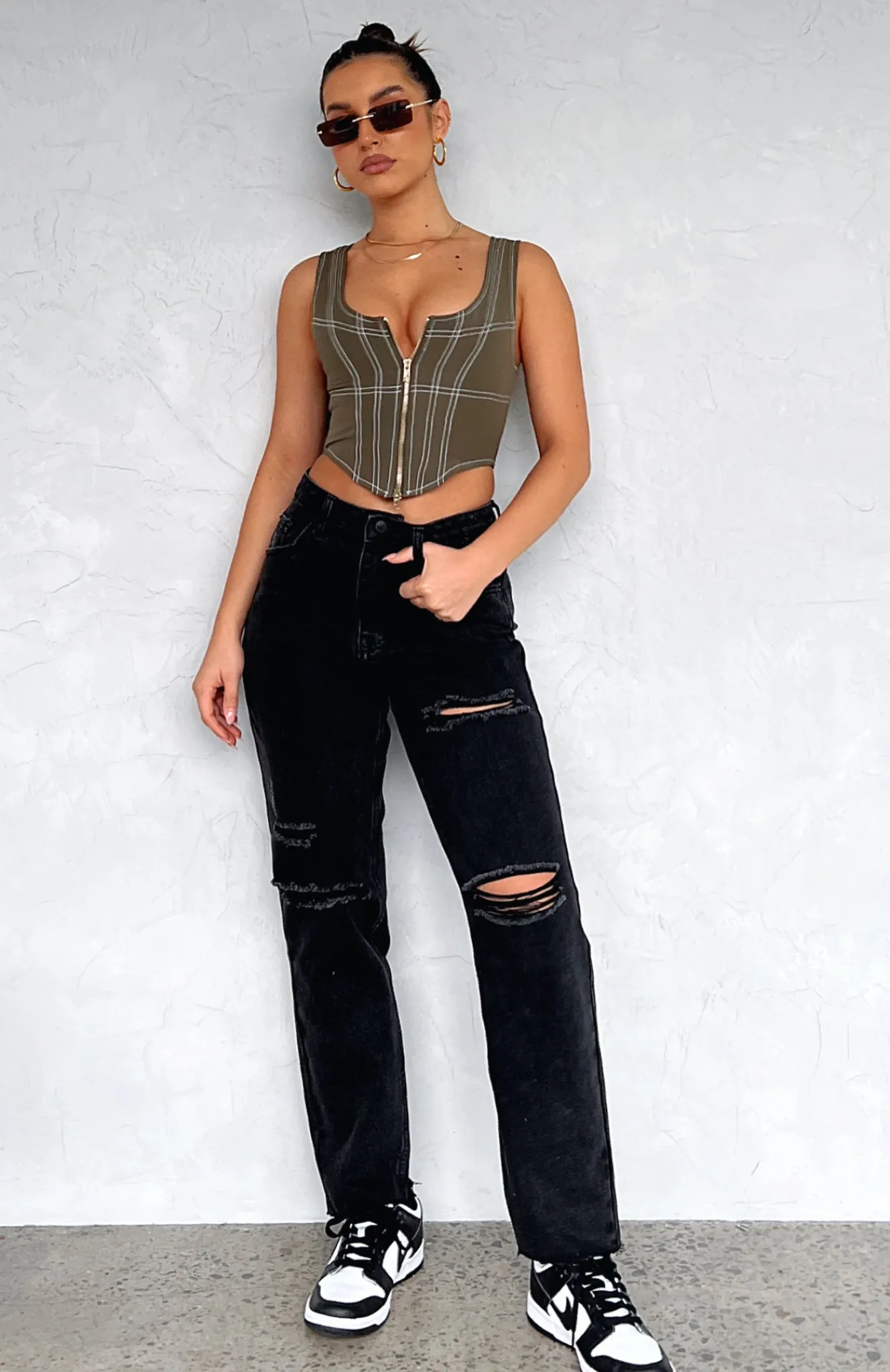 Denim | White Fox Boutique Love Stoned Boyfriend Jeans Vintage black