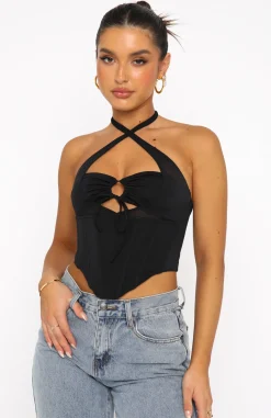 Shirts & Blouses | White Fox Boutique Love To Love Mesh Bustier black
