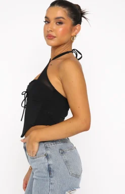 Shirts & Blouses | White Fox Boutique Love To Love Mesh Bustier black