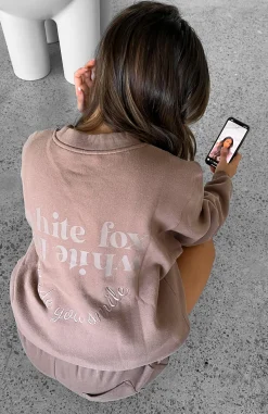 Jackets & Blazers | White Fox Boutique Made You Smile Oversized Sweater Mocha brown