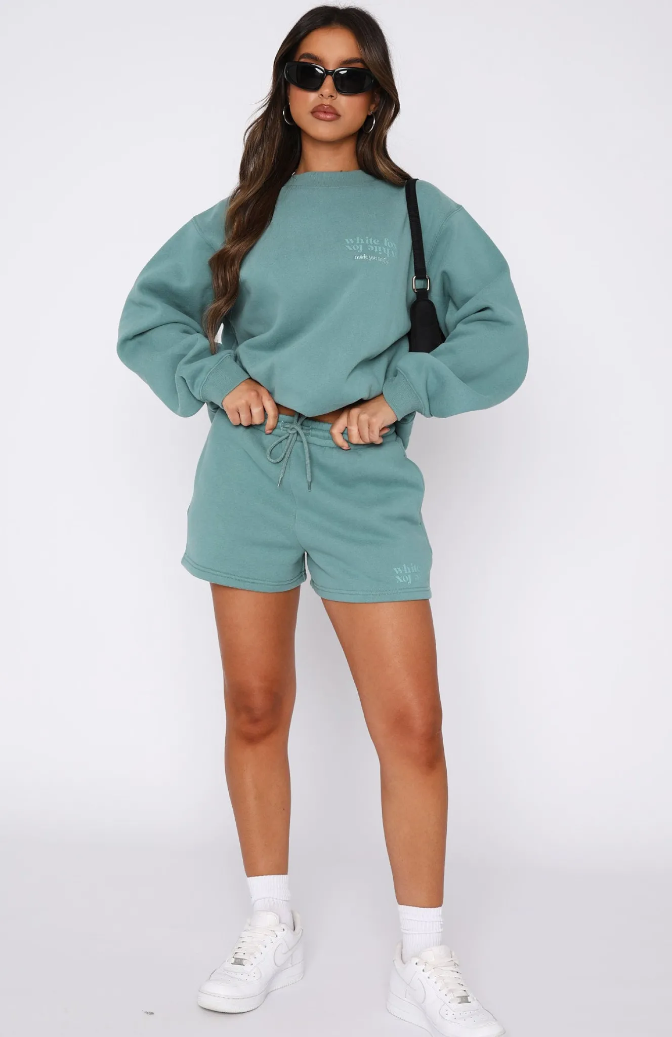Jackets & Blazers | White Fox Boutique Made You Smile Oversized Sweater Teal green