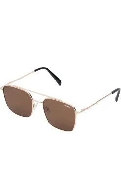 Sunglasses | White Fox Boutique Madrid Sunglasses Gold/Chocolate multi