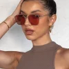 Sunglasses | White Fox Boutique Madrid Sunglasses Gold/Peach multi