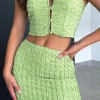 Shirts & Blouses | White Fox Boutique Maiya Crop Top green