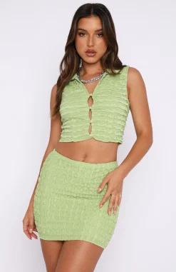 Shirts & Blouses | White Fox Boutique Maiya Crop Top green