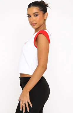 Shirts & Blouses | White Fox Boutique Make It Work Baby Tee white