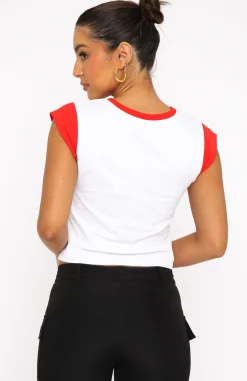 Shirts & Blouses | White Fox Boutique Make It Work Baby Tee white