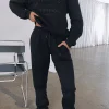 Sweatpants | White Fox Boutique Make You Mine Sweatpants black
