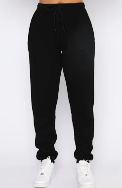 Sweatpants | White Fox Boutique Make You Mine Sweatpants black