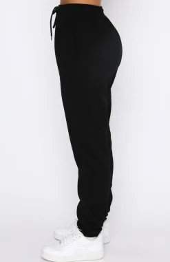 Sweatpants | White Fox Boutique Make You Mine Sweatpants black
