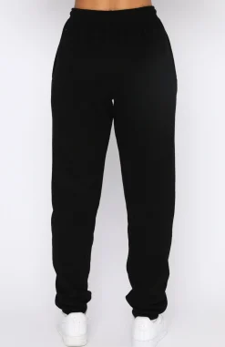 Sweatpants | White Fox Boutique Make You Mine Sweatpants black