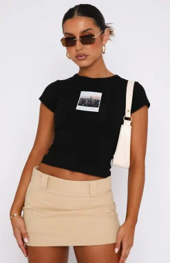Shirts & Blouses | White Fox Boutique Making Memories Baby Tee black