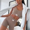 Shorts | White Fox Boutique Making Moves Seamless High Waisted Shorts Dolce brown