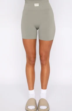 Shorts | White Fox Boutique Making Moves Seamless High Waisted Shorts Smoke grey