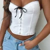 Shirts & Blouses | White Fox Boutique Man Down Bustier white