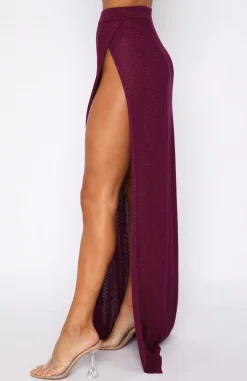Resort Wear | White Fox Boutique Me Before You Maxi Skirt purple
