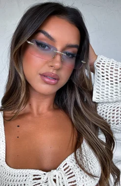 Sunglasses | White Fox Boutique Mia Sunglasses Fade blue