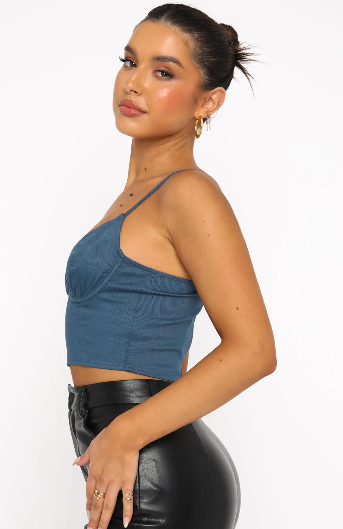 Shirts & Blouses | White Fox Boutique Midnight Oasis Bustier Steel blue