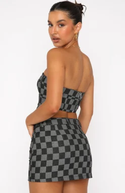 Shirts & Blouses | White Fox Boutique Mind Of My Own Crop Check black
