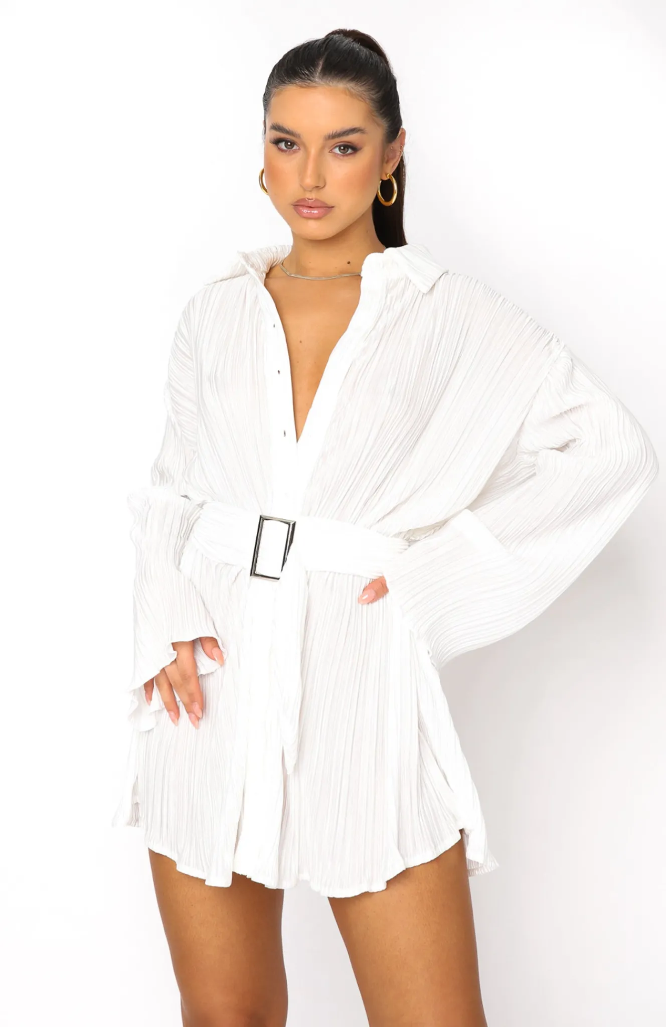 Restocked | White Fox Boutique More About Me Mini Dress white