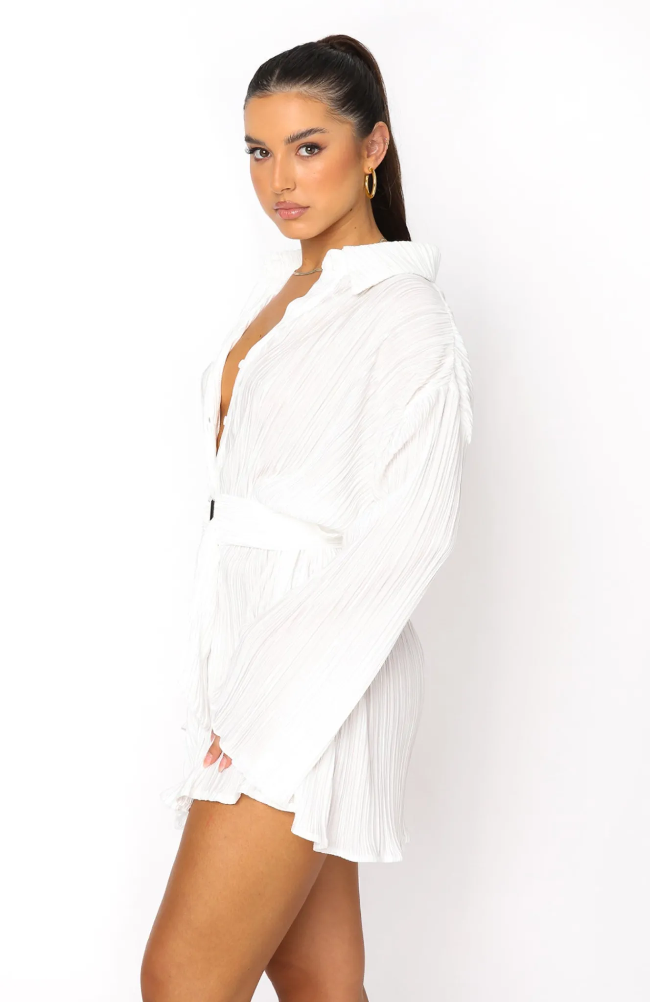 Restocked | White Fox Boutique More About Me Mini Dress white