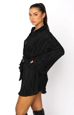 Long Sleeve Dresses | White Fox Boutique More About Me Mini Dress black