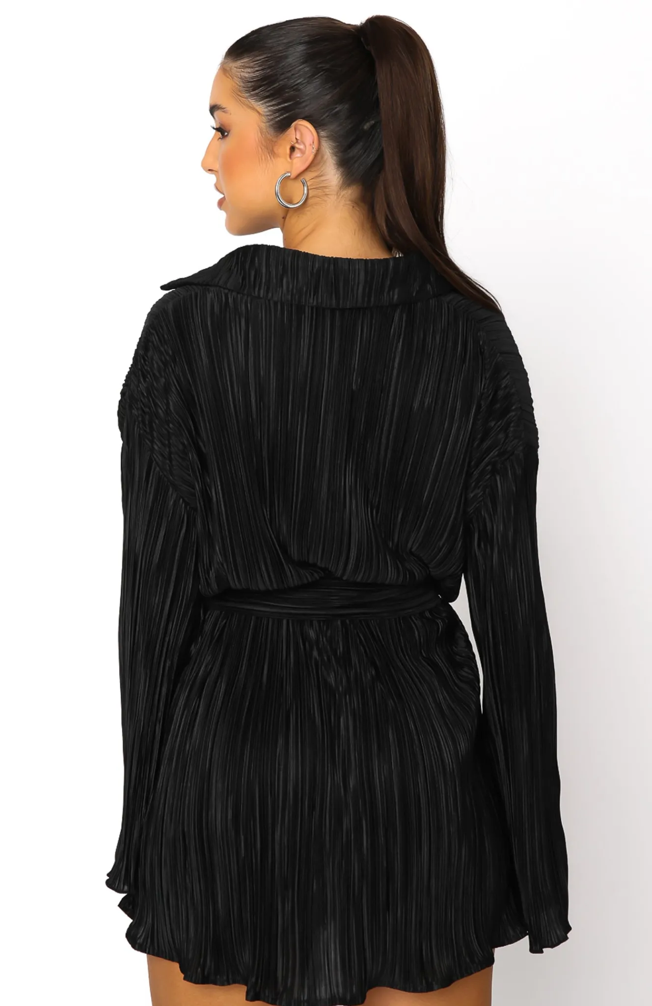 Long Sleeve Dresses | White Fox Boutique More About Me Mini Dress black