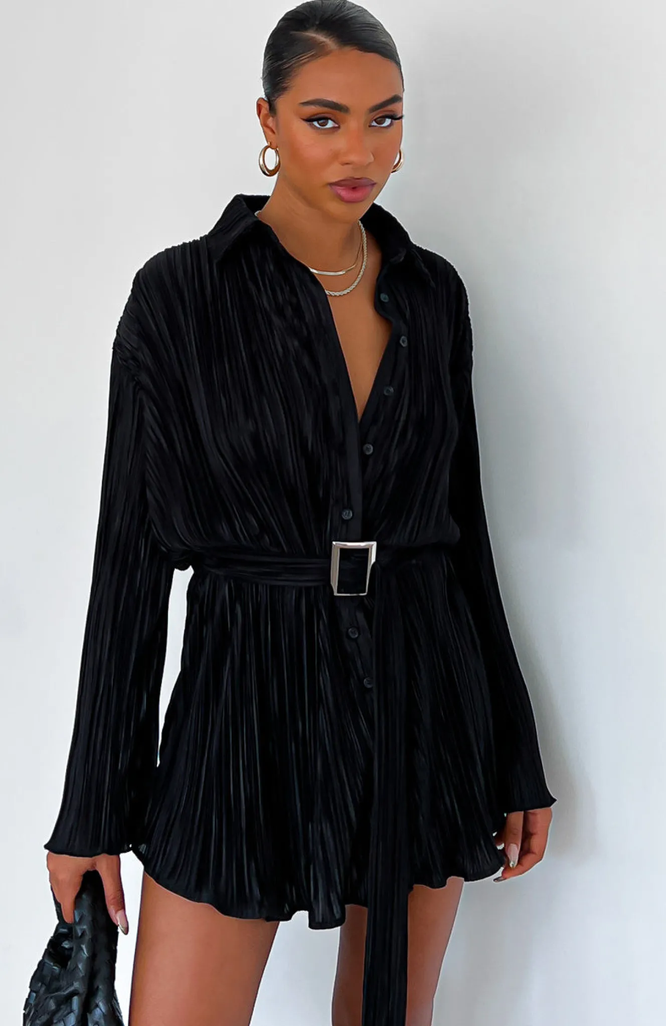 Long Sleeve Dresses | White Fox Boutique More About Me Mini Dress black
