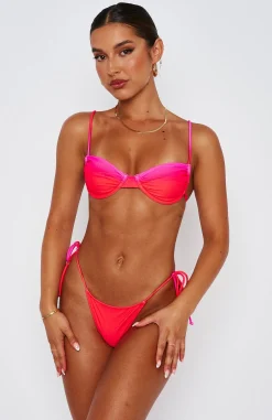 Bikini Tops | White Fox Boutique More Than A Dream Bikini Top Strawberry Ombre pink