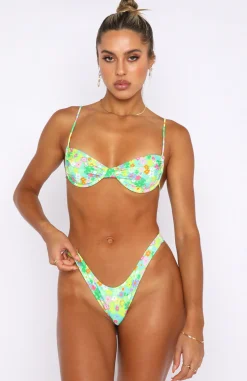 Bikini Tops | White Fox Boutique More Than A Dream Bikini Top Lime Fleur green