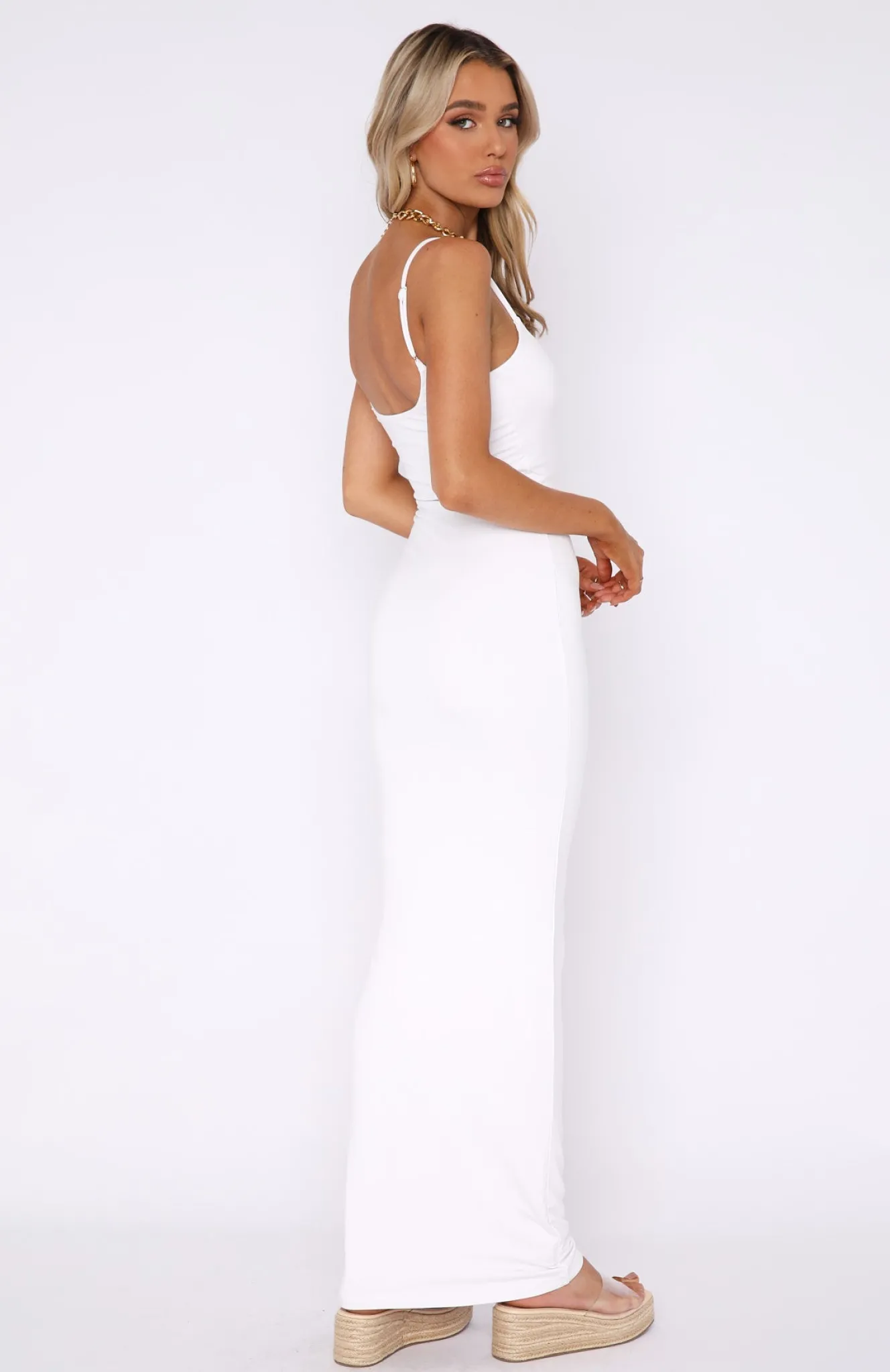 Restocked | White Fox Boutique Most Popular Maxi Dress white