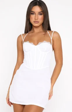 Restocked | White Fox Boutique Move Along Mini Dress white